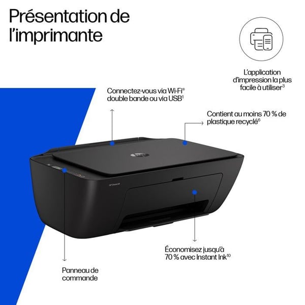 HP DeskJet 2910 -monitoimitulostin v�rimustesuihkutulostimelle � 3 kuukautta Instant Ink -palvelua HP+ -tilaukseen
