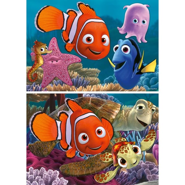 Pussel 2 x 12 bitar: Nemo den lille rymlingen