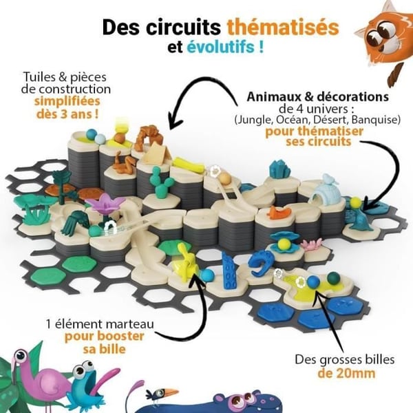 Gravitrax Junior - Aloitussetti XXL My Planet 184 osaa - Marmoripiiri - Luova rakennuspeli - Ages 3 - Ravensburger