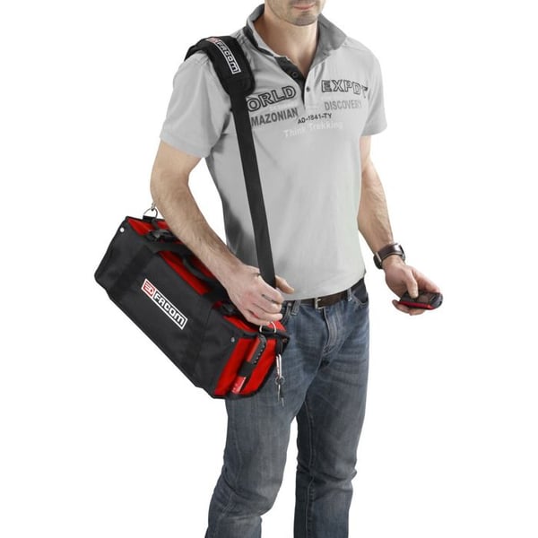 FACOM - 1. interventionstekstilpose - BS.SMBPB - Meget modstandsdygtig tekstilpose, justerbar rem, Max belastning: 5kg