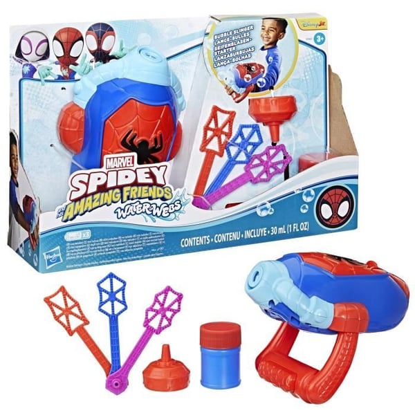 Spidey Elektronisk Bobleskydespil, Superhelte Udkl�dningsleget�j til B�rn, Alder 3+, Marvel Spidey og Venner Fantastisk