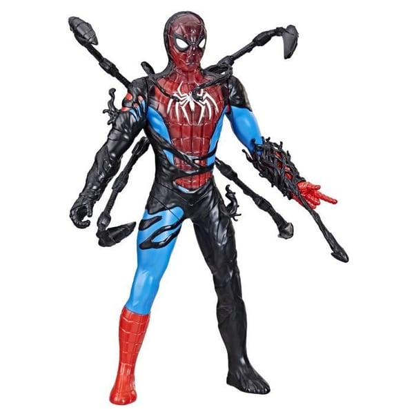 28 cm Liquid Metamorphosis Spider-Man-figur med tilbeh�r, Marvel Spider-Man VenomVersus, superhelteleget�j til b�rn