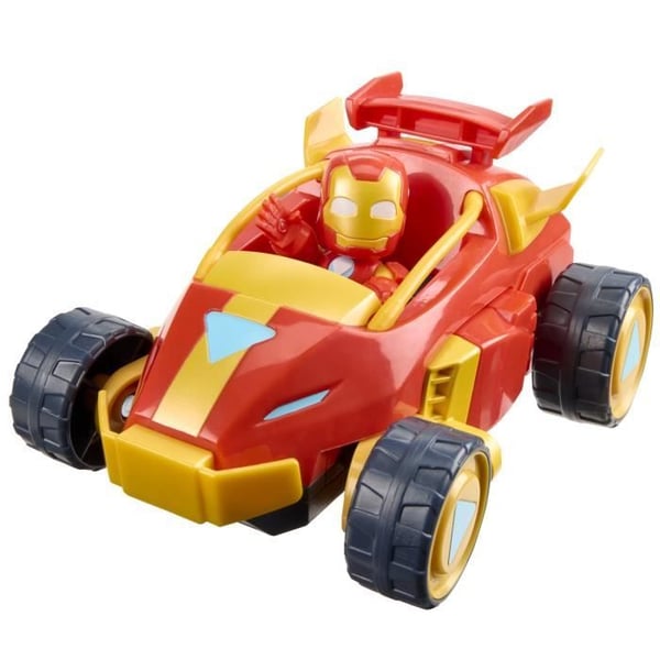 Iron Man Mecha-rustning og 2-i-1-k�ret�j, Marvel Iron Man og hans fantastiske venner, fra 3 �r
