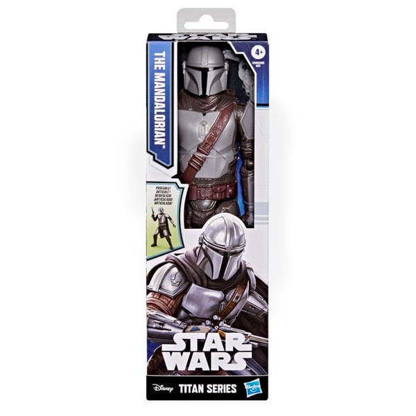 Mandalorian 30 cm actionfigur, Titan-serien, superhelteleget�j til b�rn, Star Wars, alder 4+