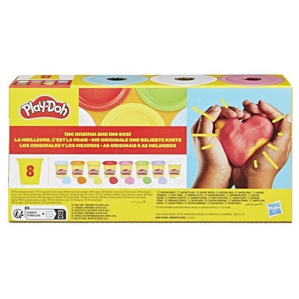 Play-Doh 8 regnbuefarver, 85 g b�tter modellervoks