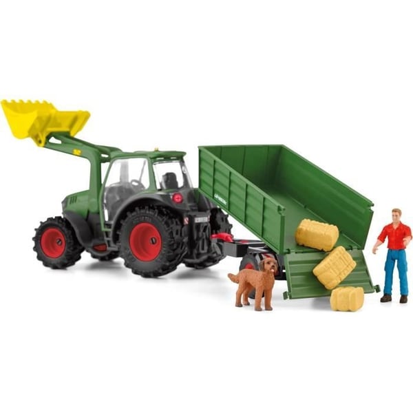 SCHLEICH - Traktor med trailer - 42608 - Farm World range