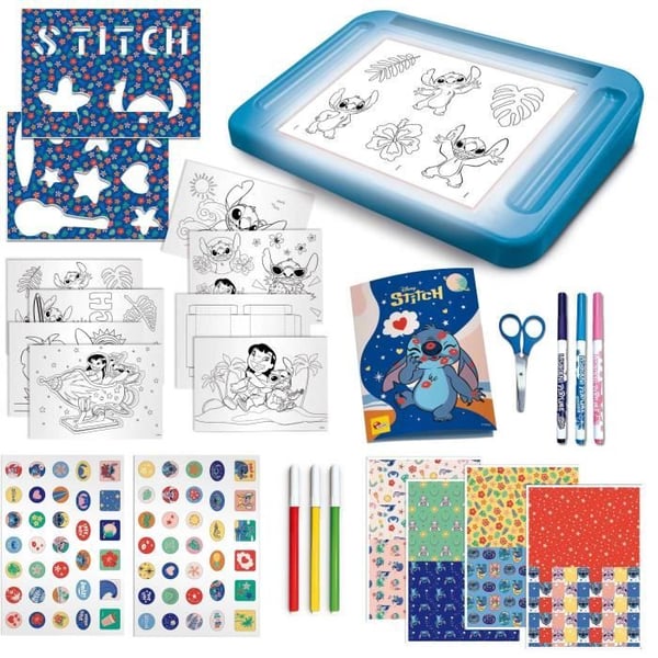 Tegnesæt - LISCIANIGIOCHI - STITCH - Lysbord - Modeller, Tuscher