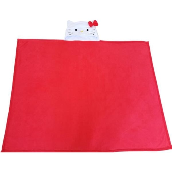 Blandning av 3 3D-filtar med huva - Hello Kitty, Gabby och Paw Patrol - 120 x 150 cm