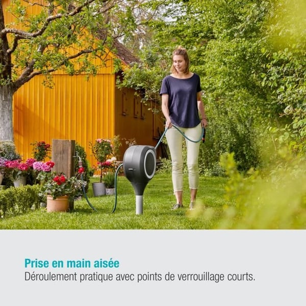 GARDENA RollUp S automaattinen piikkiannostelija 15 m valkoista reunaa