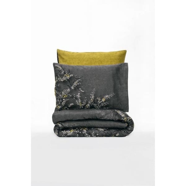 Bäddset - 1 påslakan 220 x 240 cm + 2 örngott 60 x 60 cm - 100% bomullssatin - Antracit