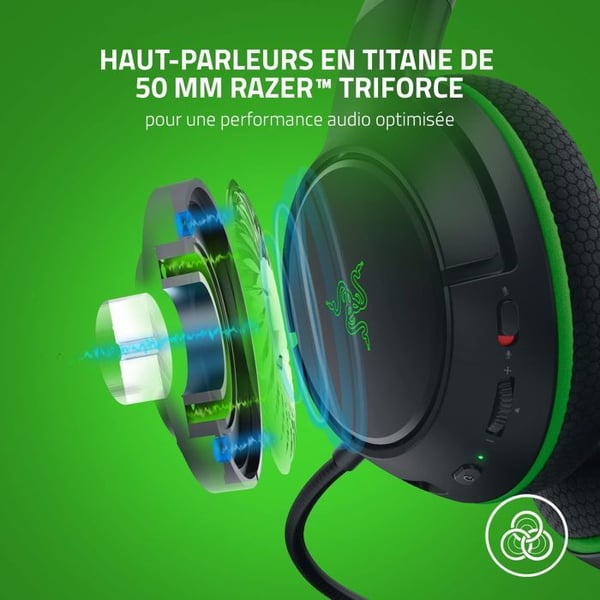 Kuulokemikrofoni - Razer - Kaira - 50 mm - Titaani - Xbox 360