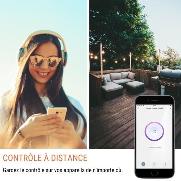 Udend�rs stikkontakt - KONYKS - Pluviose FR - WiFi - Hvid