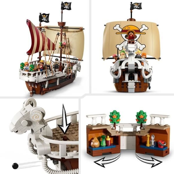 LEGO ONE PIECE 75639 Piratskib Sejlende Lykkeligt - Bygges�t til Drenge 10 �r