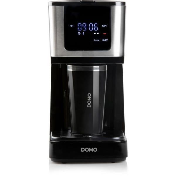 Suodatinkahvinkeitin - DOMO - DO733K - 900 W - 4-10 kuppia - LCD-n�ytt� - 3 tehoa - Musta
