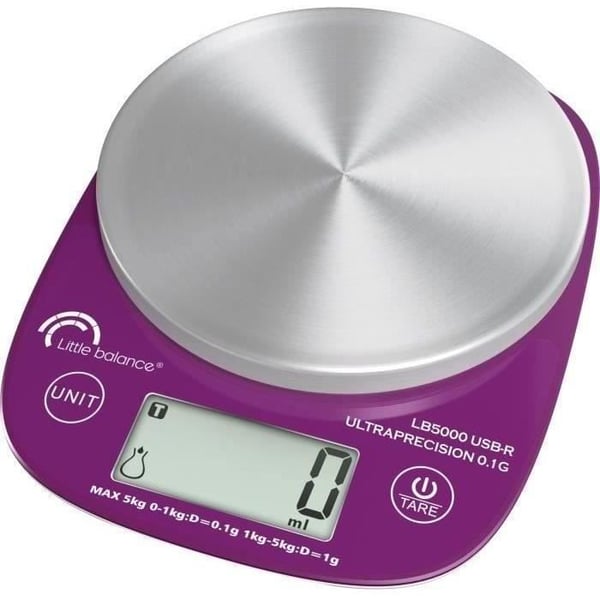 Kulinarisk skala - LB 5000 Pro Inox 5.1 - Ultrapræcision - USB - Kan repareres