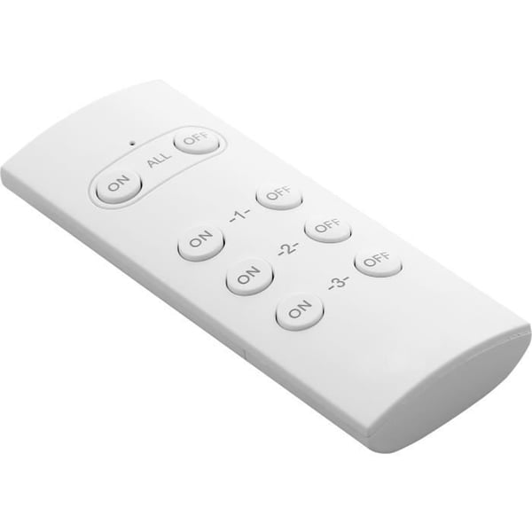 Pakkauksessa 2 kauko-ohjattavaa pistorasiaa ulkok�ytt��n + kaukos��din - GAO - 230 V - Musta