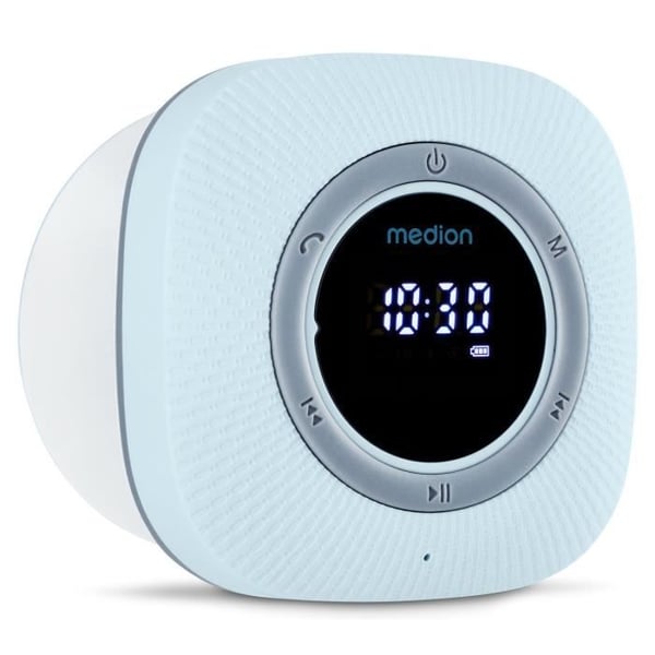 Suihkuradio - MEDION - FM - Bluetooth - IPX6 - Imukuppikiinnitys - Sininen