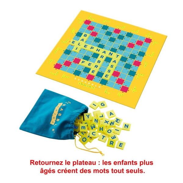 SCRABBLE - Scrabble Junior - Lautapeli - Ohje lukemisen ja sanamuotojen oppimisessa