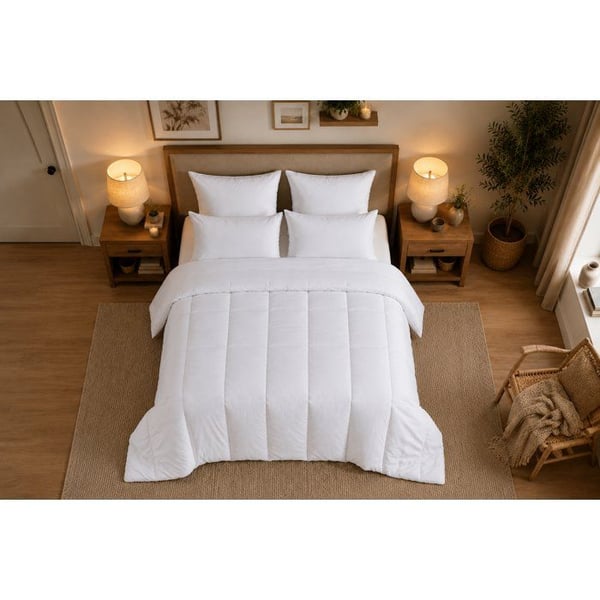 Anti-kvalster tempererat täcke - 300 gr/m² - BLANREVE - 260 x 240 cm - Vit