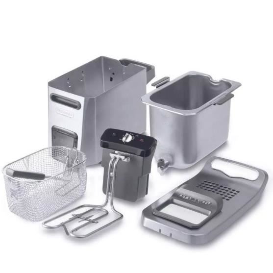 Friteerauskeitin - DELONGHI - FZ44851 - Ruostumaton ter�s - 5 L - 3200 W - 29,3 x 41,7 x 23,2 cm
