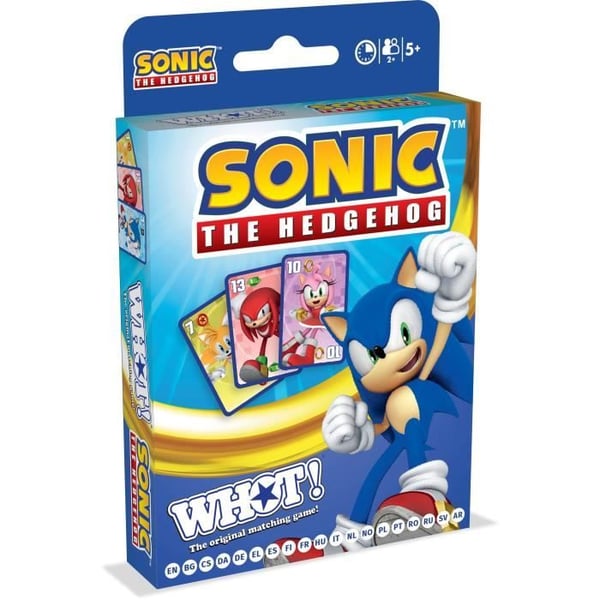 Wow! Sonic the Hedgehog - Kortspil - WINNING MOVES - Kortspil i Sonic-farver til hele familien.