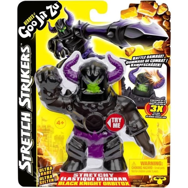 Stretch Strikers Figur 11 cm (Random Assst) - HEROES OF GOO JIT ZU - Slimede helte med krigerrustning