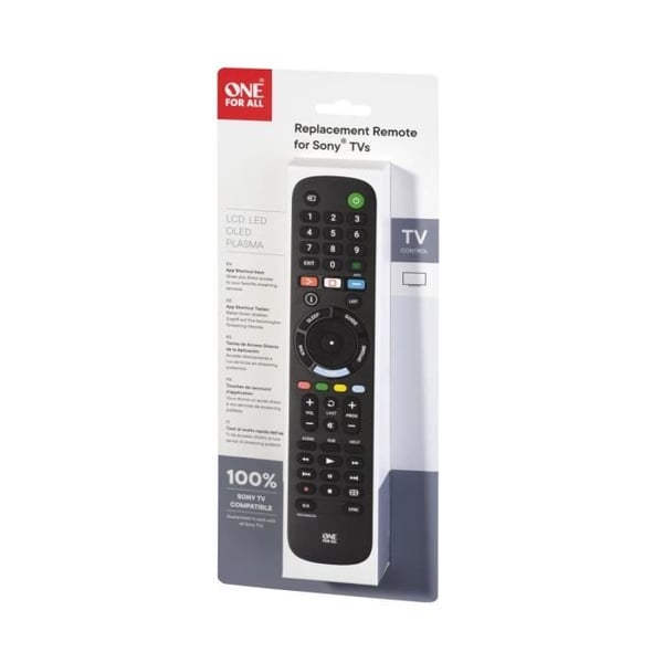 ONE FOR ALL URC4912 - Ersättningsfjärrkontroll för Sony TV