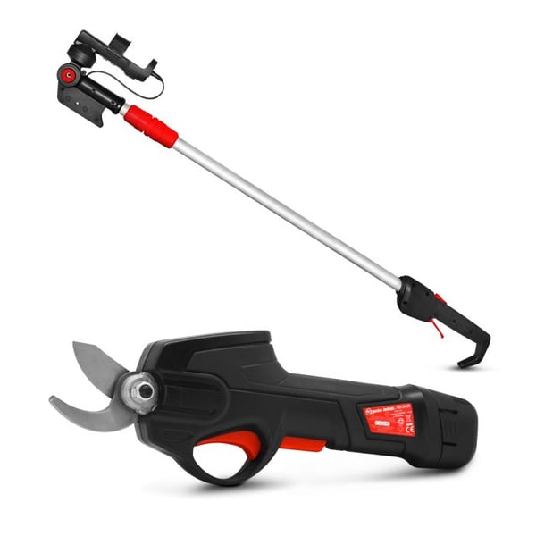 7,2V genopladelig lithium-besk�resaks med teleskopstang - Elem Garden