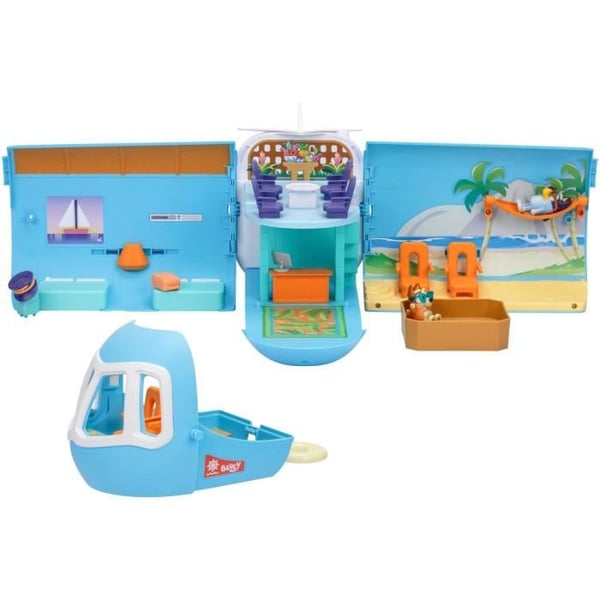 Bluey's Plane - BLUEY - Transformerbart leges�t med figurer og tilbeh�r