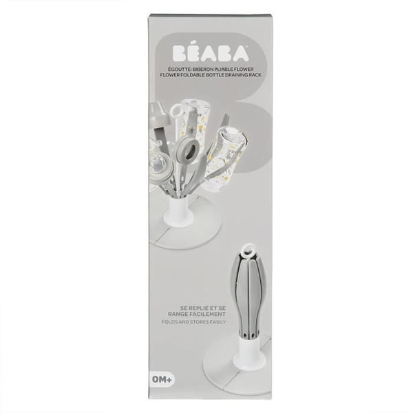 BEABA drop foldbar babyflaske blomst gr�
