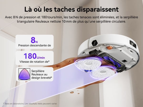 NARWAL Freo X10 Pro - Robotst�vsuger og moppe - 11.000 Pa - Dobbelt luftstr�m, anti-filtring - Selvrensende og t�rrende