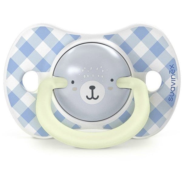 Pakke med 2 symmetriske sutter - SUAVINEX - Night&Day Wild&Free - SX Pro - 6 til 18 m�neder - Bl�