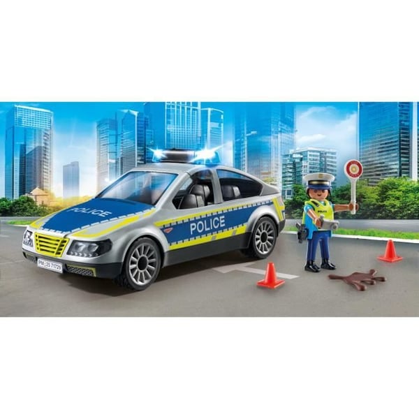 PLAYMOBIL 71729 Poliisiauto, jossa sireeni ja vilkkuva valo