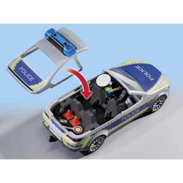 PLAYMOBIL 71729 Poliisiauto, jossa sireeni ja vilkkuva valo