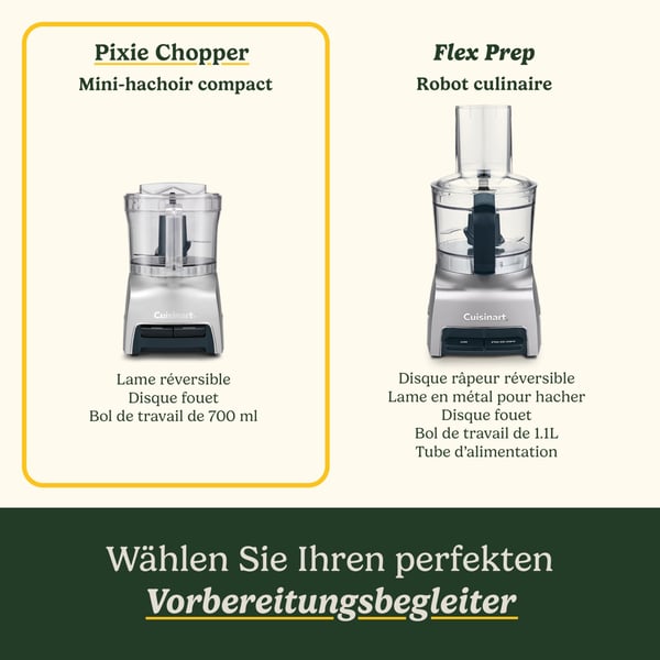 S�hk�inen silppuri - CUISINART - CCH32E Pixie -silppuri - 250 W - 0,7 L - Harmaa