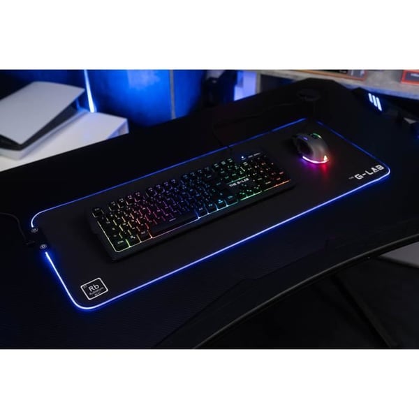 RGB-hiirimatto - THE G-LAB - PAD-RUBIDIUM - XXL - 800x300x3mm - USB-portti