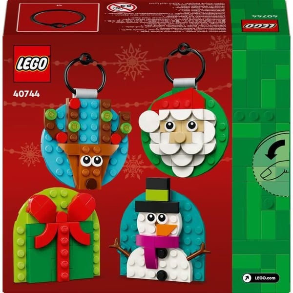 LEGO 40744 Joulukoristeiden valikoima - Rakennussetti 6-vuotiaille joulupukin kanssa