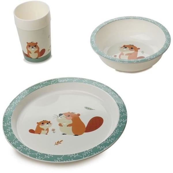 Mit f�rste mikrob�lgeovnss�t - THERMOBABY - Castor - Tallerken, sk�l, kop