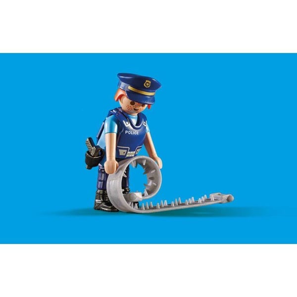 PLAYMOBIL 6878 Poliisitiesulku, City Action, Sis�lt�� poliisitiesulkun poliisikoiran kera ja lukuisia lis�varusteita, 4-vuotiaille ja sit� vanhemmille