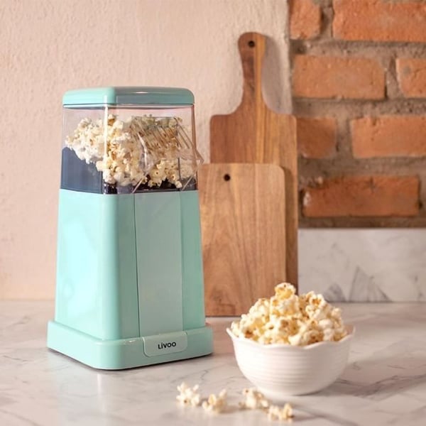 Popcornkone - LIVOO - DOM497 - 1200W - Jopa 100 g jyvi� - Sininen
