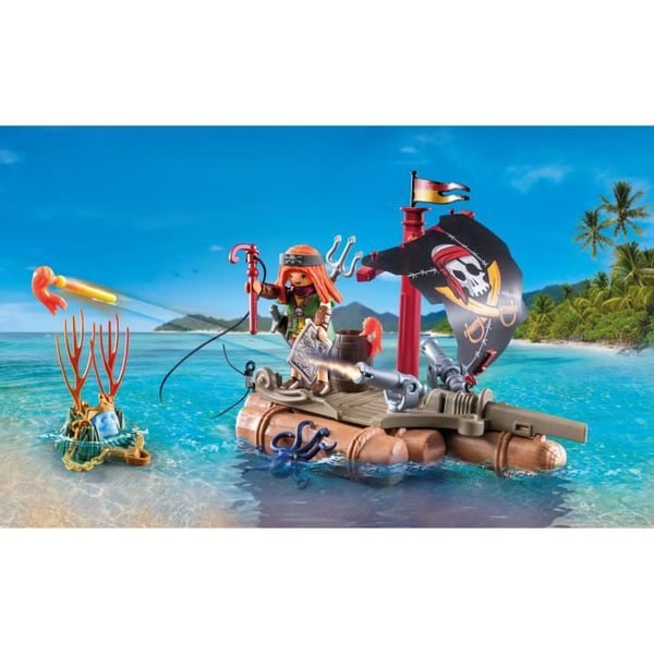 PLAYMOBIL 71794 Merirosvo kelluvalla lautalla ja aarteella