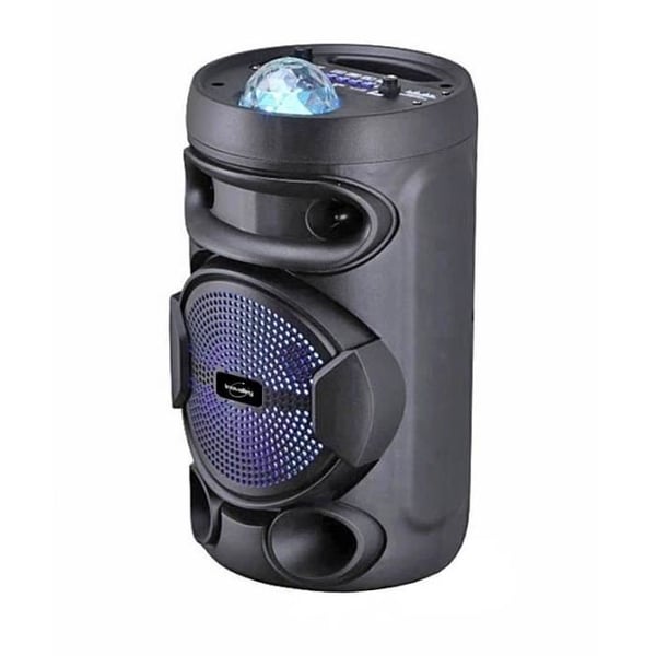 INOVALLEY KA02 BOWL - 400W Bluetooth lyshøjttaler - Karaoke -funktion - Flerfarvet LED kalejdoskopkugle - USB -port, Micro -SD
