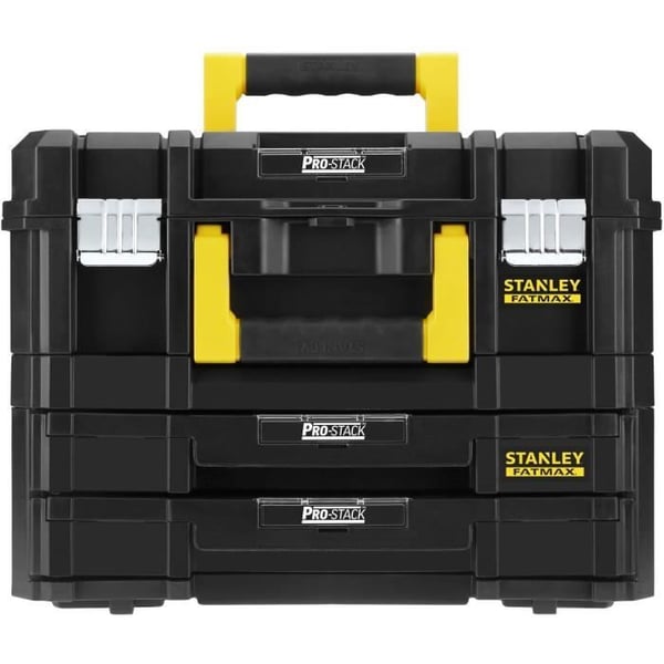 STANLEY FATMAX PRO-STACK� 2-kasses�t - FMST1-71981 - 2 h�ndtag - 2 skuffer - 21,5 l