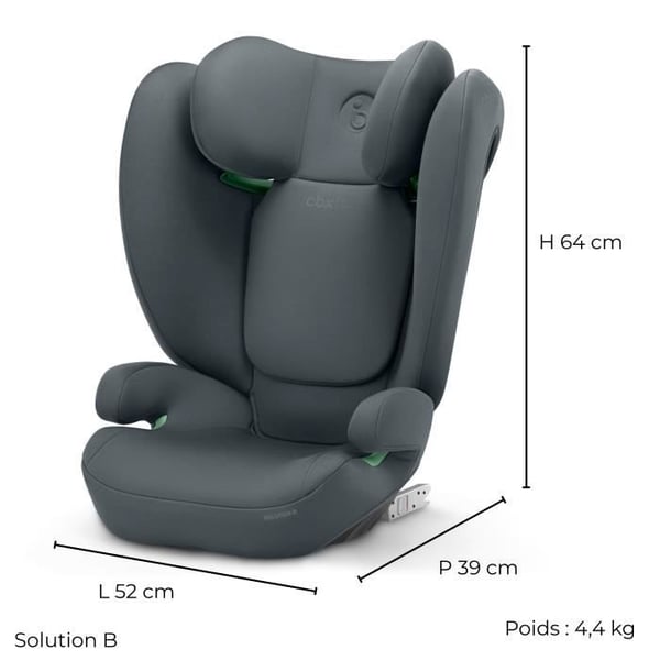 Automaattinen ratkaisu B I -Fix Steel Grey Cybex - Ryhm� 2/3 - Harmaa
