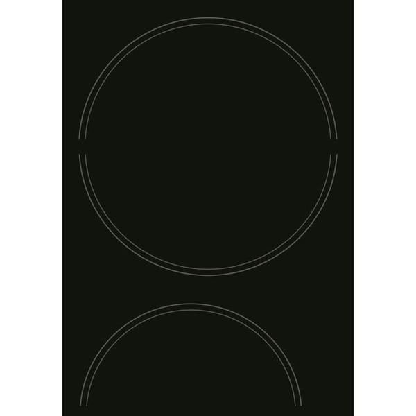 Keramisk spishäll - HOTPOINT - HR631C - 4 brännare - 60 cm - Svart