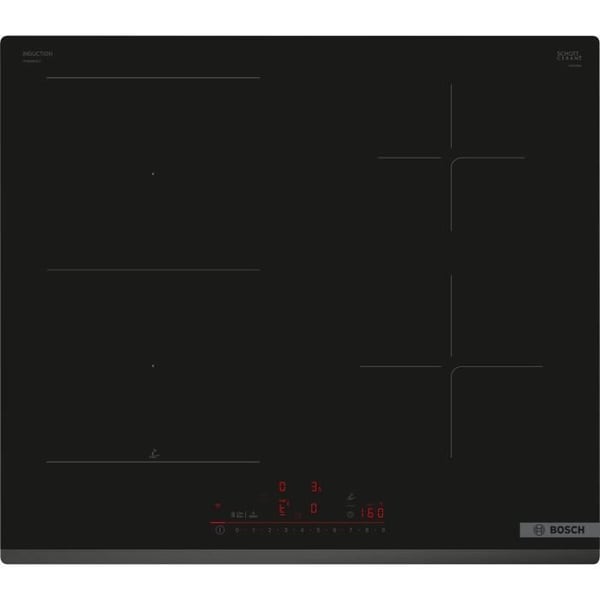 60 cm induktioliesi - BOSCH SER6 - PVS63KHC1E Musta - 4 poltinta - Home Connect - L592xD522 mm