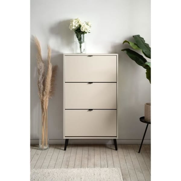 Kenk�kaappi - VIGO 49A - Hiekka - Massiivipuujalat - 70 x 24 x 125 cm