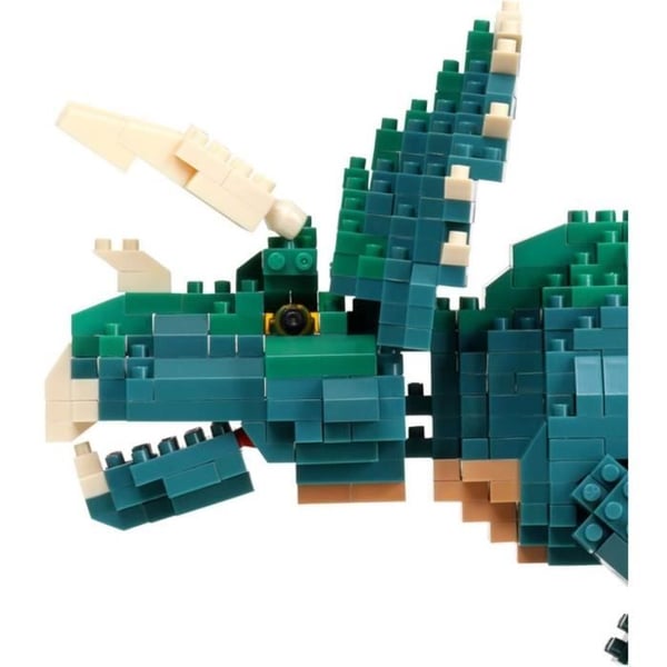 Klodsfigur - BANDAI - NANOBLOCK - Triceratops Deluxe - 930 dele