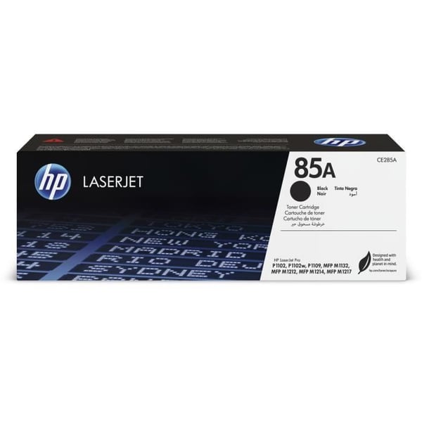 HP 85A �gte sort LaserJet-toner (CE285A) til HP LaserJet Pro M1132 / M1212 / M1217 / P1102 / P1104 / P1106
