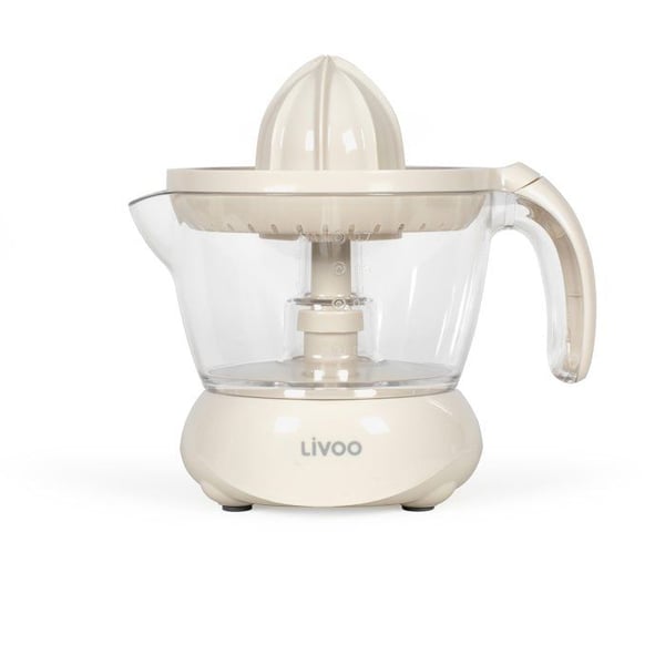 S�hk�inen sitruspuristin - LIVOO - DOD131C - 25 W - 1 iso kartio ja 1 pieni kartio - 700 ml - Luonnonvalkoinen